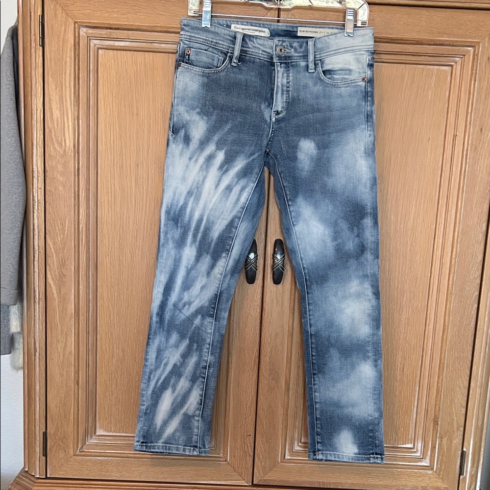 Pilcro Slim Boyfriend Tie-Dye Jeans